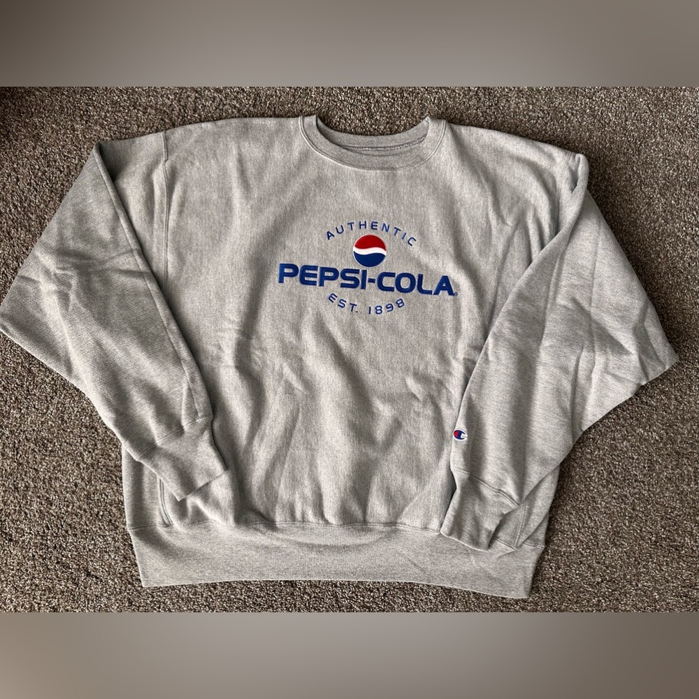 Authentic Grey Crewneck Sweatshirt by Champion